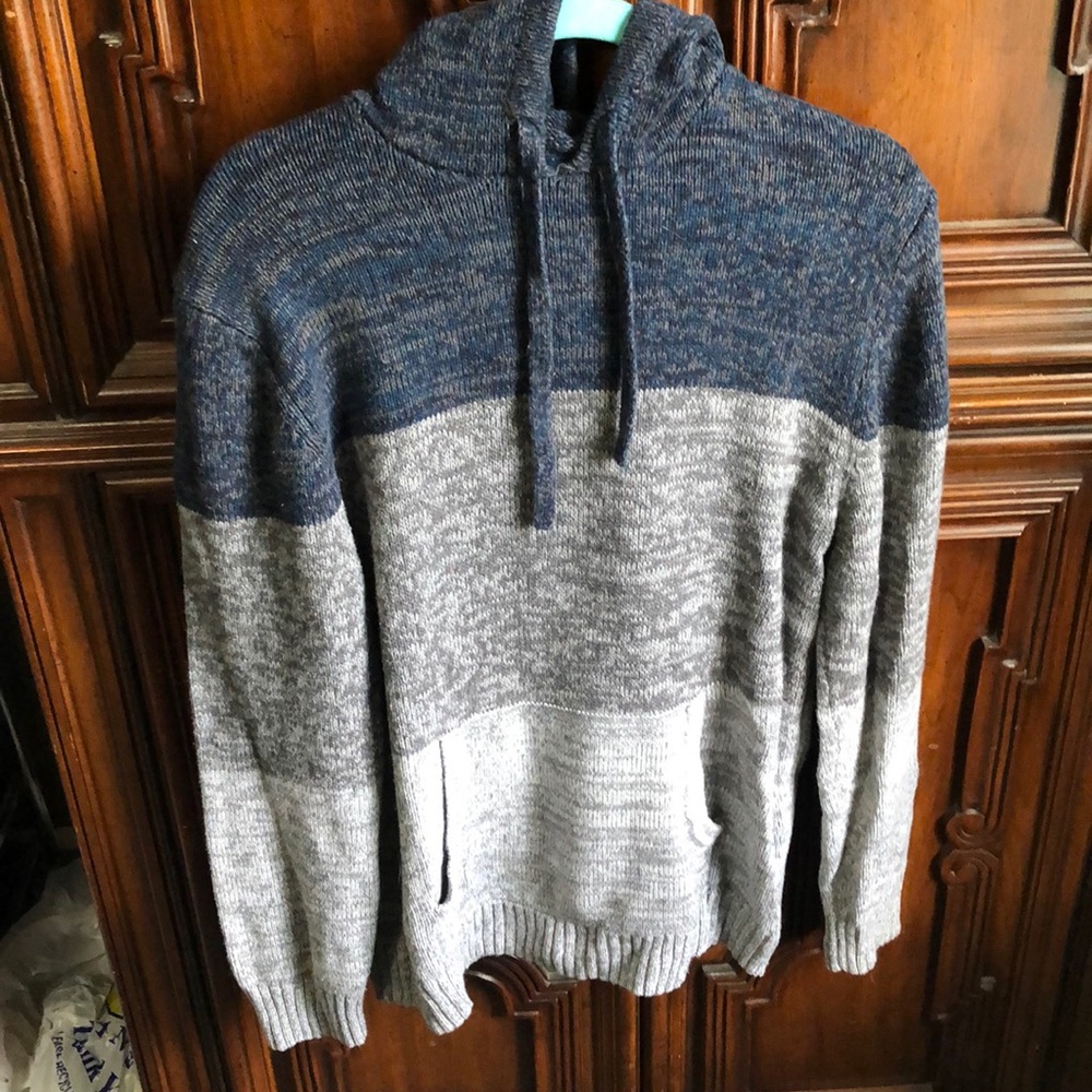 Knit striped sweatshirt